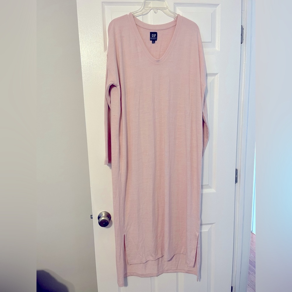 Maternity sweater dress